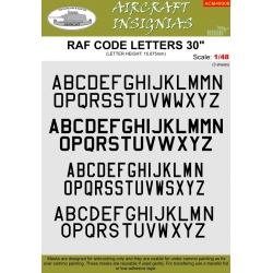 RAF CODE LETTERS 30"