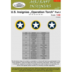 U.S. INSIGNIAS Operation "Torch" Part I