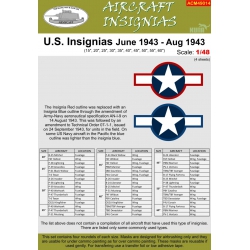 U.S. INSIGNIAS June 1943 - Aug 1943