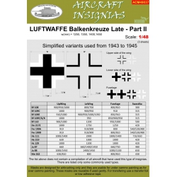 LUFTWAFFE Balkenkreuze Late Part II