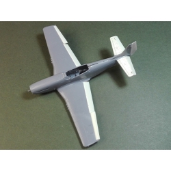 P-51D ovládací plohy